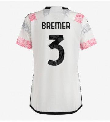 Juventus Gleison Bremer #3 Bortatröja Dam 2023-24 Kortärmad